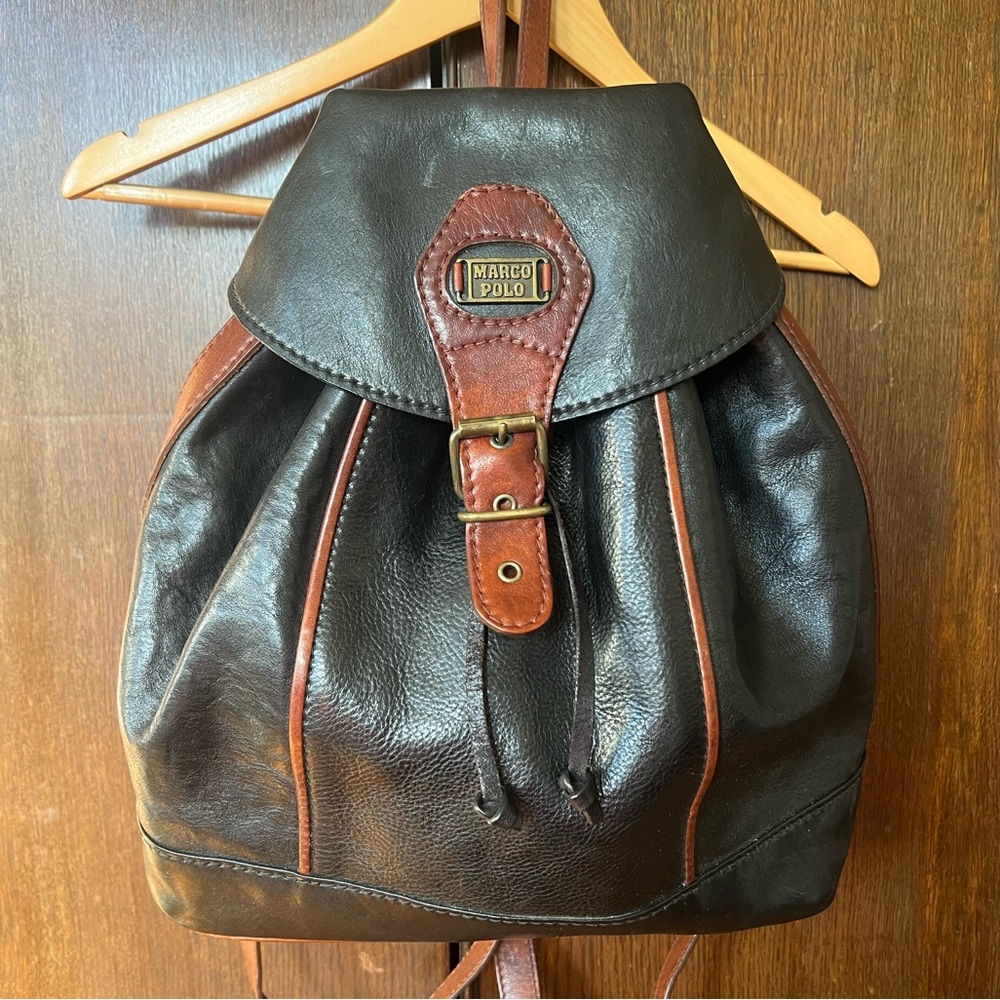Vintage Marco Polo Leather Backpack